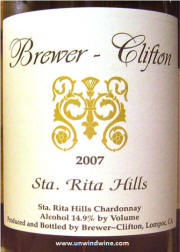 Brewer Clifton Santa Rita Hills Chardonnay 2007
