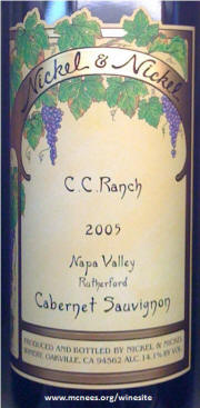 CC Ranch Vineyard Rutherford Napa Valley Cabernet Sauvignon 2005