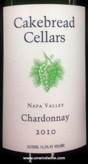 Caekbread Cellars Napa Valley Chardonnay 2010