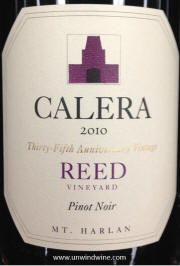 Calera Mt Harlan Reed Vineyard Pinot Noir 2010 