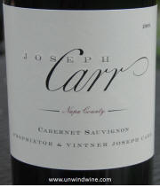 Joseph Carr Napa Valley Cabernet Sauvignon 2009