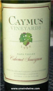 Caymus Estate Napa Valley Cabernet Sauvignon 1996