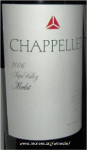 Chappellet Napa Valley Merlot 2006