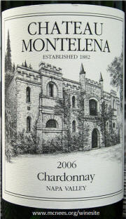 Chateau Montelena Napa Chardonnay 2006 Label