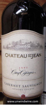 Chateau St Jean Cinq Cepages 1997