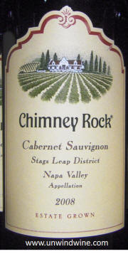 Chimney Rock Stags Leap District Napa Valley Cabernet Sauvignon 2008