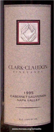 Clark-Claudon Vineyards Cabernet Sauvignon 1995
