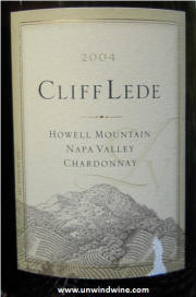 Cliff Lede Napa Valley Howell Mtn Chardonnay 2004