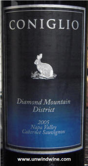 Coniglio Diamond Mountain District Napa Valley Cabernet Sauvignon 2005