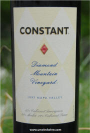 Constant Diamond Mountain Vineyards Napa Valley Cabernet Sauvignon 1997
