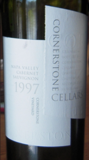 Cornerstone Cellars Napa Valley Cornerstone Vineyard Cabernet Sauvignon 1997 label