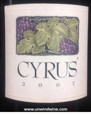 Cyrus Napa Valley Red Wine 2007