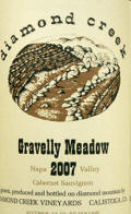 Diamond Creek Napa Valley Gravelly Meadow Cabernet Sauvignon 2007