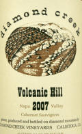 Diamond Creek Volcanic Hill Vineyard Cabernet Sauvignon 2007 Label 