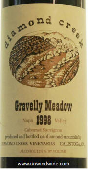 Diamond Creek Gravelly Meadow Cabernet Sauvignon 1998