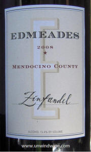 Edmeades Mendocino County Zinfandel 2008
