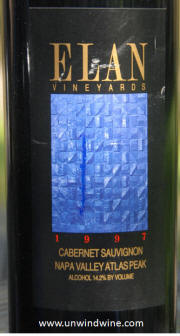 Elan Vineyards Napa Valley Cabernet Sauvignon 1997 