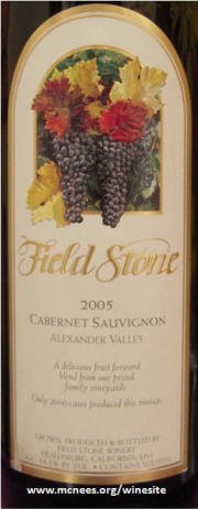 Fieldstone Alexander Valley Family Vineyard Cabernet Sauvignon 2005
