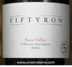 Fifty Row Napa Valley Cabernet Sauvignon 2006