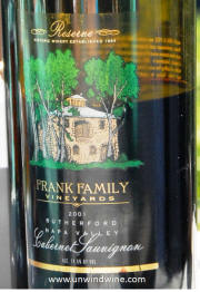 Frank Family Vineyards Napa Valley Cabernet Sauvignon 2001