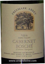 Freemark Abbey Bosche Vineyad Cabernet Sauvignon 1984 Magnum