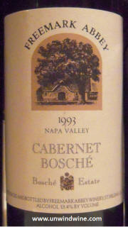 Freemark Abbey Bosche Vineyard Cabernet Sauvignon 1993