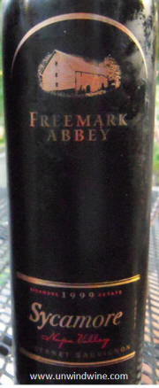 Freemark Abbey Sycamore Vineyard Napa Valley Cabernet 1999