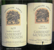 Freemark Abbey Napa Valley Cabernet Sauvignon 1974 & 1978