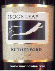 Frog's Leap Rutherford Napa Valley Cabernet Sauvignon 2008