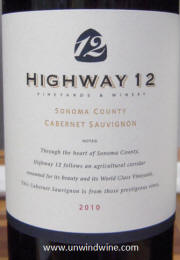 Highway 12 Sonoma County Cabernet Sauivgnon 2010
