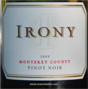 Irony Monterey County Pinot Noir 2009
