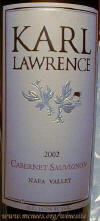 Karl Lawrence Napa Valley Cabernet Sauvignon 2002