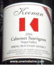Keenan Spring Mountain District Cabernet Sauvignon 2004