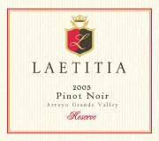 Laetitia Reserve Pinot Noir Label