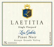 Laetitia Les Galets Pinot Noir 2005 Label