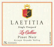 Laetitia La Colline Pinot Noir 2005 Label