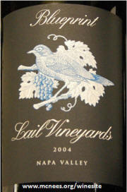 Lail Vineyards Napa Valley Blueprint 2004 label