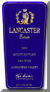 Lancaster Estate wine label