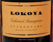 Lokoya 1993 Label