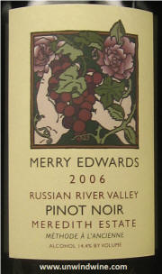 Merry Edwards Meredith Estate Russian River Valley Piinot Noir 2006