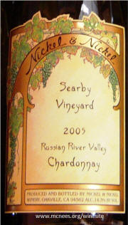 Nickel & Nickel Searby Vineyard Russian River Valley Chardonnay 2005