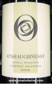 Shaughnessy Howell Mountain Cabernet Sauvignon 2008