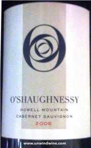 O'Shaughnessy Howll Mountain Cabernet Sauvignon 2006