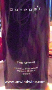 Outpost "The Other" Howell Mountain Petit Sirah 2005