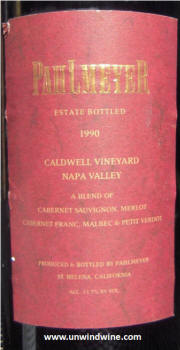 PahlmeyerCaldwell Vineyard Napa Valley Red Wine Blend 1990 Magnum