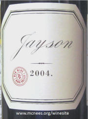 Pahlmeyer Jason Red Wine 2004 Label