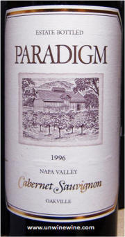 Paradigm Napa Valley Oakville Cabernet Sauvignon 1996