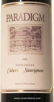 Paradigm Napa Valley Cabernet Sauvignon 1991