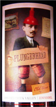 Plungerhead Dry Creek Valley Old Vine Zinfandel Label