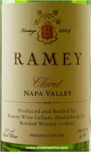 Ramey Napa Valley Claret 2004